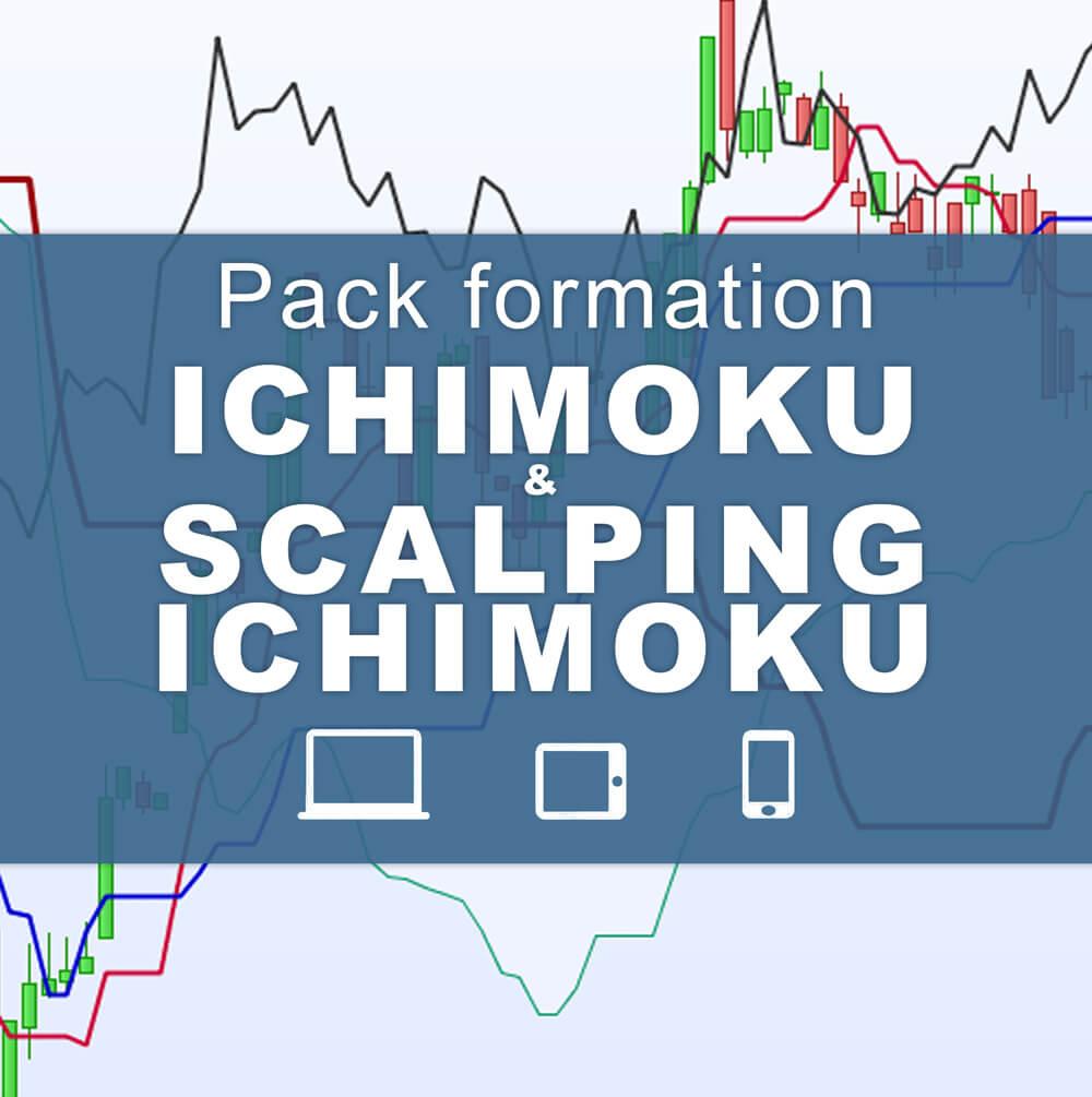 Pack formation ichimoku et chandeliers japonais